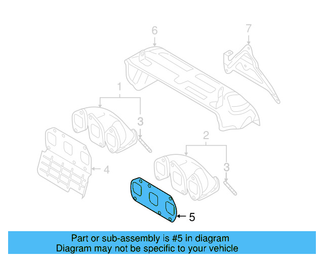 Manifold Gasket 03H-253-039-E - View 5