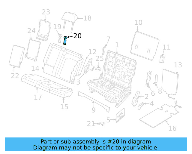 Headrest Guide 5TA-883-920-A-82V - View 22