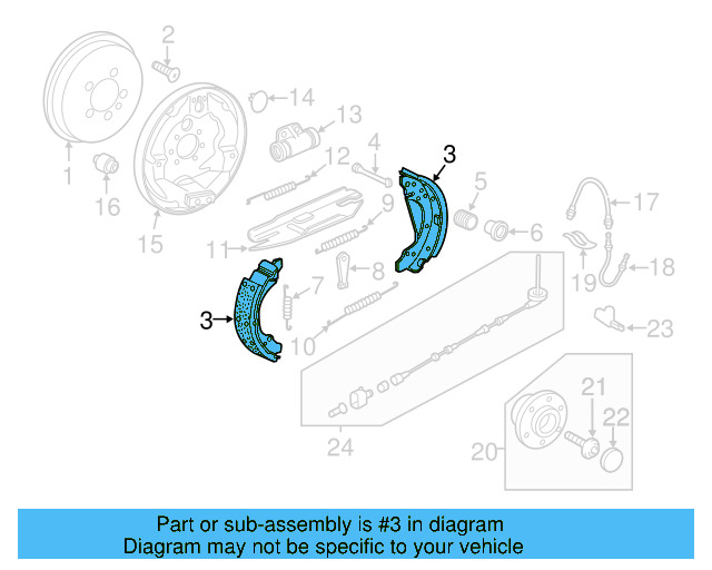 Brake Shoes 5C0-698-545 - View 6