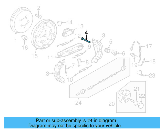 Drum Brake Shoe Hold Down Pin WHT-001-953 - View 2