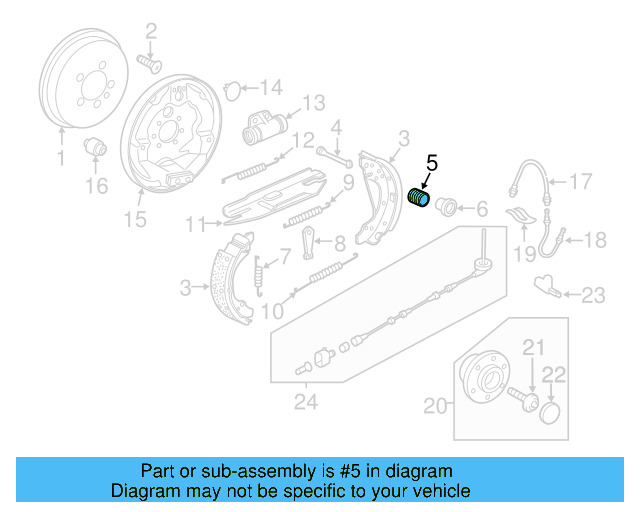 Drum Brake Shoe Hold Down Spring 171-609-583-A - View 2