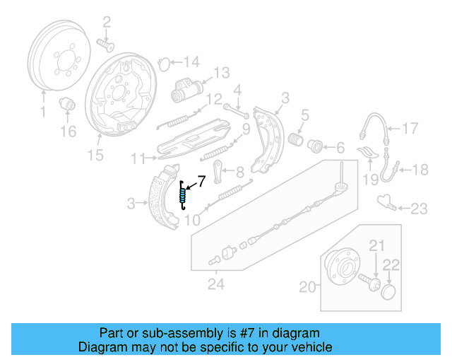 Tension Spring 1J0-609-711-A