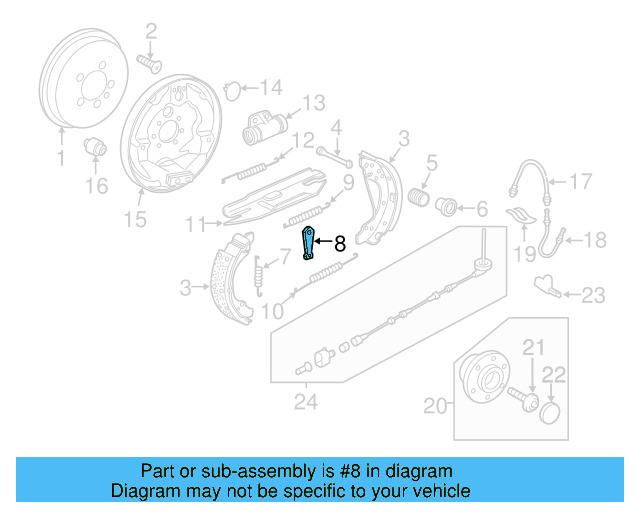 Drum Brake Adjusting Lever 171-609-705 - View 4