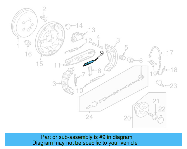 Tension Spring 1J0-609-711-A - View 2