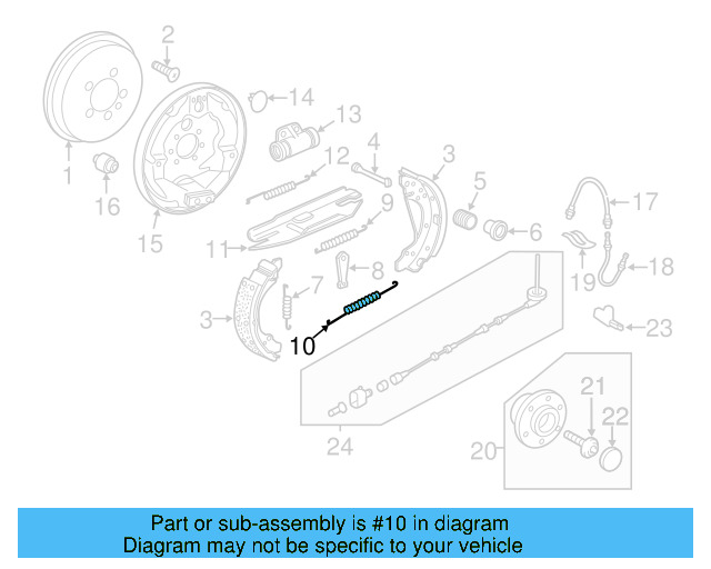 Tension Spring 5C0-609-717 - View 2