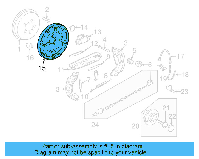 Backing Plate 5C0-609-426-A - View 3