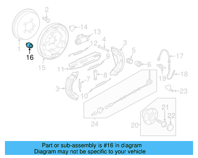 Backing Plate Plug 1J0-609-163-A