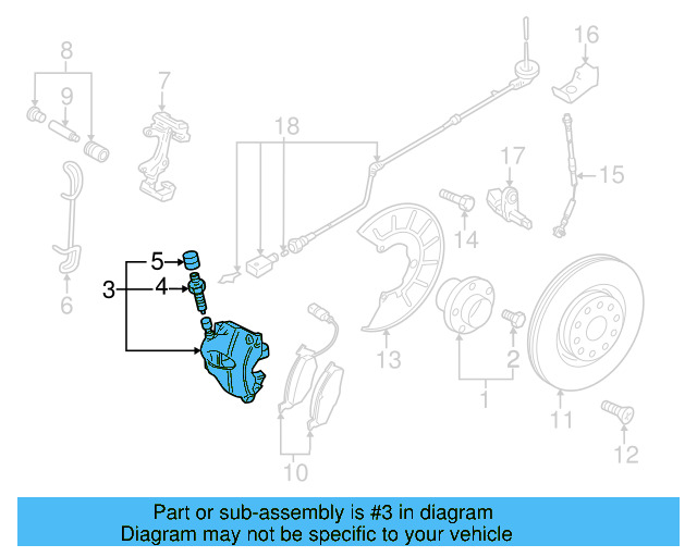 Caliper 1K0-615-123-E - View 36