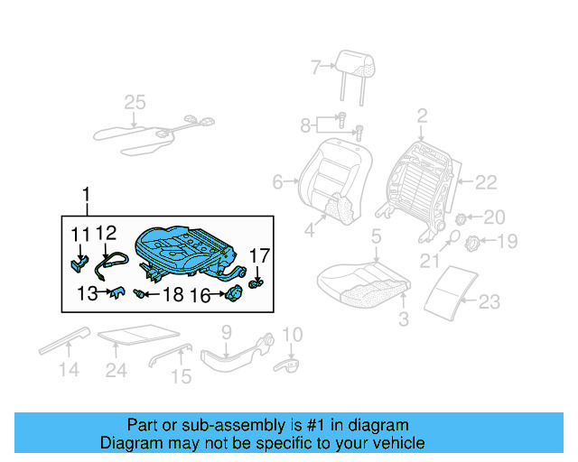 Seat Frame 1J4-881-106-GK - View 3