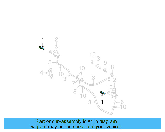 Washer Nozzle 3B0-955-103-A - View 4