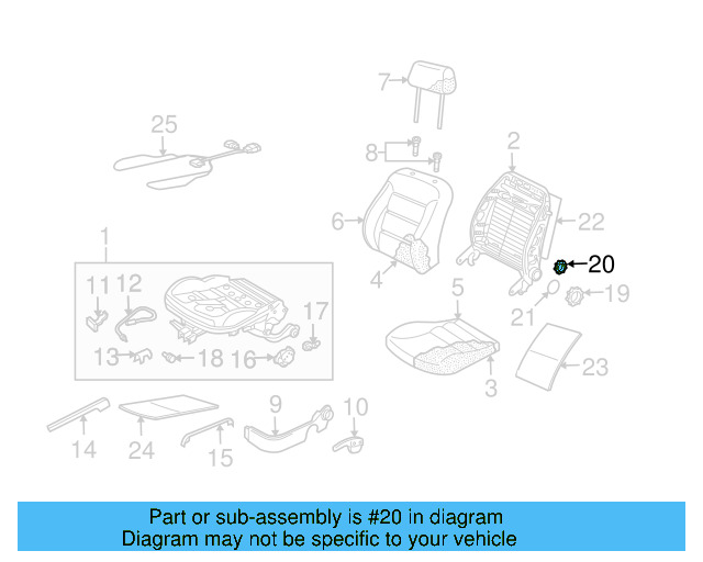 Adjust Knob 1K0-881-671-F-3U6 - View 10