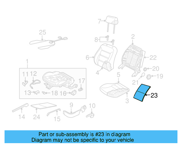Seat Back Heater 1J0-963-557-C - View 7