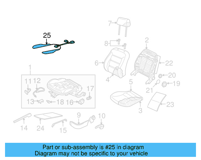Seat Cushion Heater 1J0-963-556-C - View 5