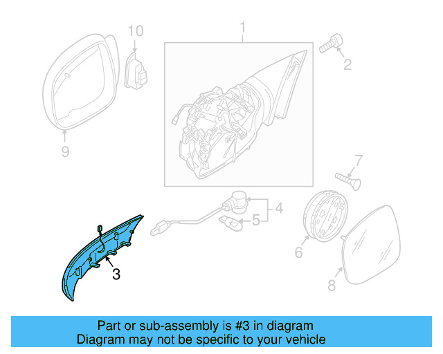 Adjust Motor 7L6-959-577-A - View 4