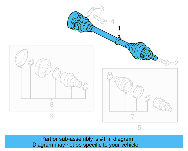 Axle Assembly 5Q6-407-272-A - View 2