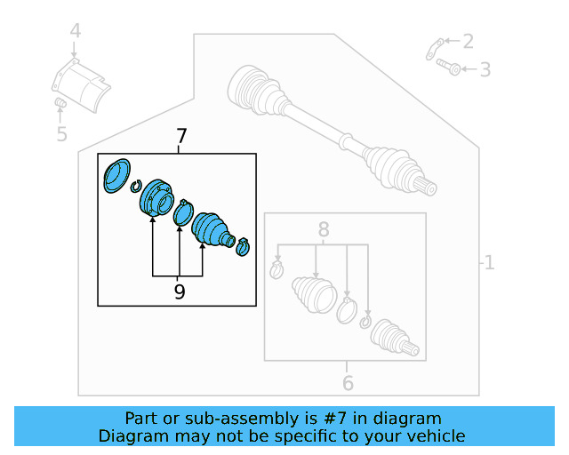 Outer Joint Assembly 7N0-498-099-C - View 25