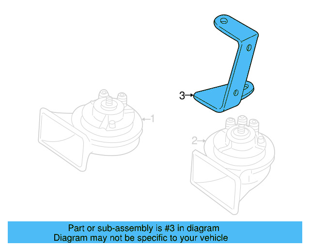 Horn Bracket 8D0-951-229-C - View 2
