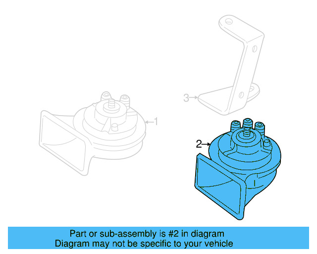 Horn 8D0-951-221-A - View 2