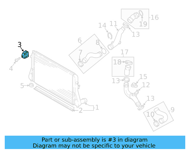 Upper Mount 1K0-121-367-P - View 70