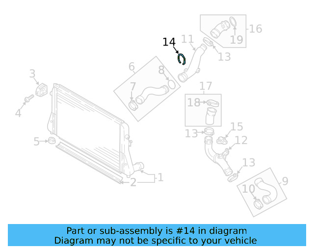Connector Pipe Retainer Clip 1K0-145-769-J - View 52