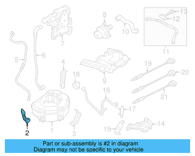 Vapor Canister Bracket 1K0-201-827-B - View 22