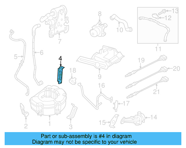 Vapor Canister Bracket 1K0-201-827-B