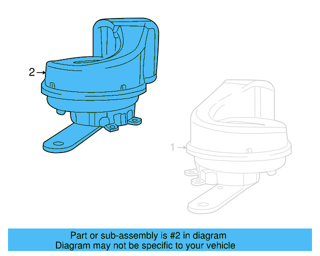 Low Note Horn 7B0-951-221-B - View 5