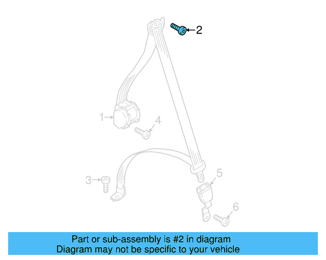Front Belt Assembly Upper Bolt N-912-355-01 - View 37
