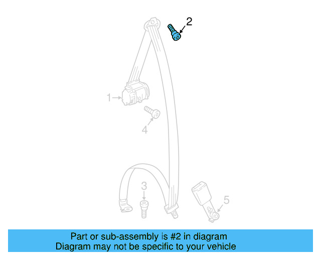 Front Belt Assembly Upper Bolt N-912-355-01 - View 10