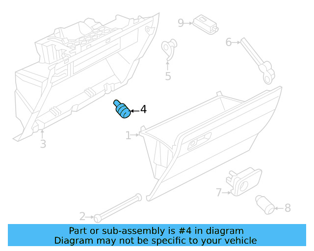 Glove Box Frame Buffer 3C0-857-145-A