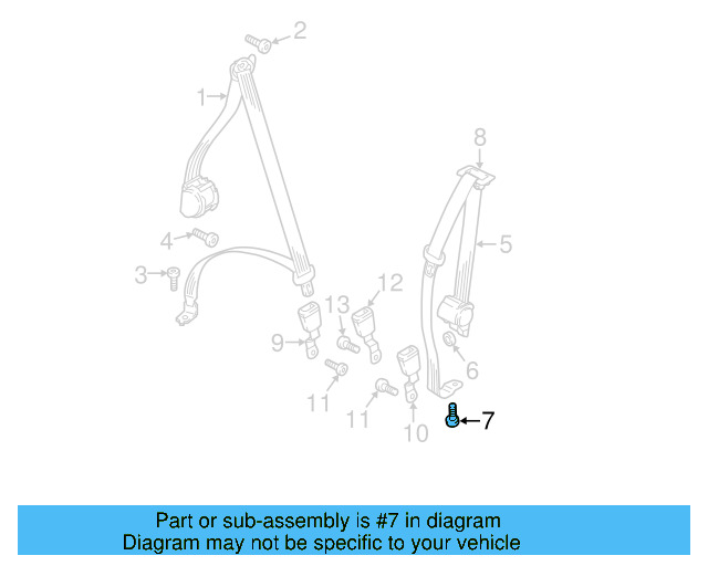 Front Belt Assembly Bracket 3CN-857-155 - View 13