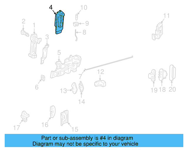 Handle, Outside 7D0-843-704-A