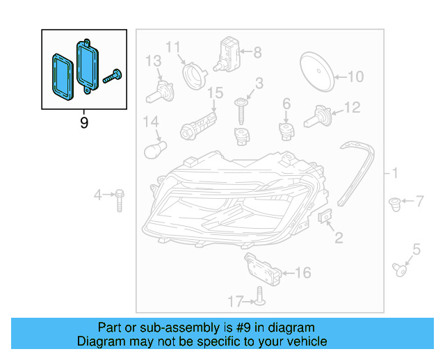 Adjust Motor Repair Kit 7E0998295 - View 3
