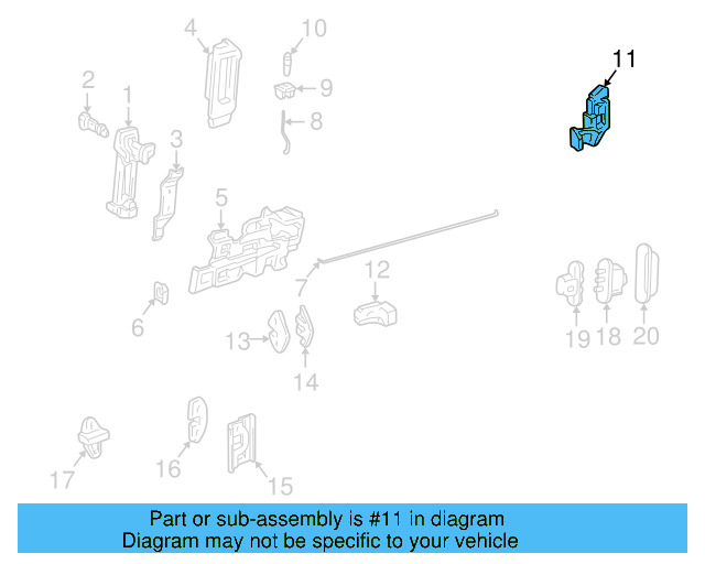 Latch Assembly 701-843-604-D - View 4