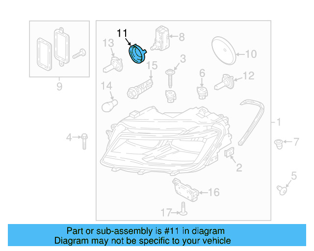 Rear Cap 6Q0-941-607-B - View 27