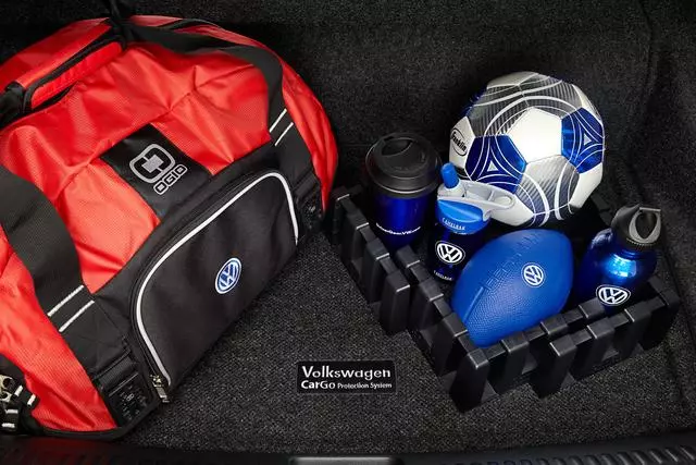 Heavy Duty Trunk Liner With Cargo Blocks 5C6-061-166-B-469 - View 2