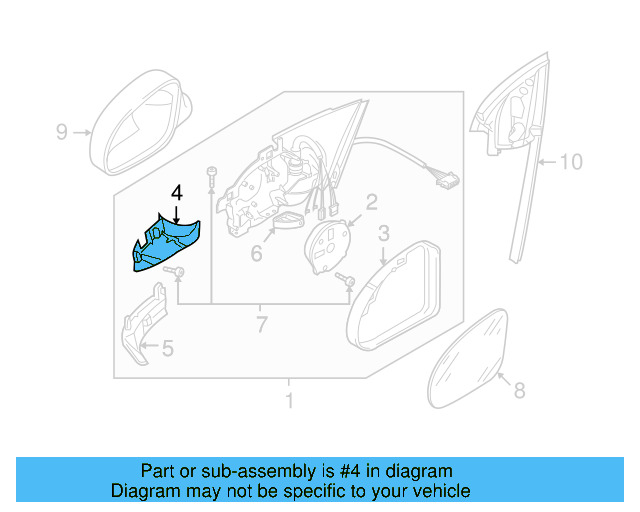 Finish Molding 1Q0-857-506-D-9B9 - View 9