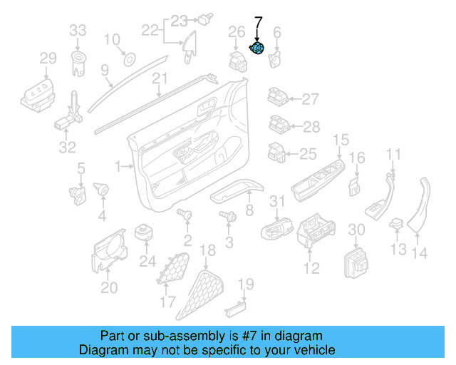 Door Trim Panel Retainer 6Q0-868-297 - View 27