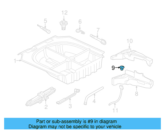 Tool Compartment Retainer N-908-713-01 - View 6