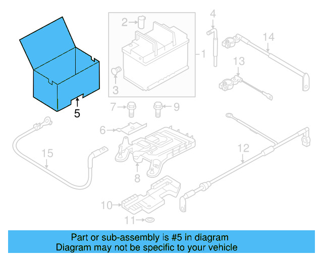 Battery Box 5Q0-915-411-H - View 19