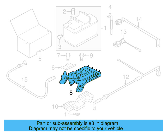 Battery Tray 1K0-915-333-H - View 15