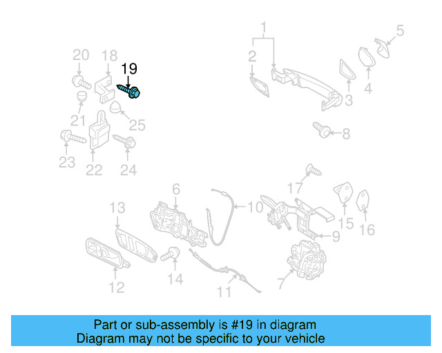 Upper Hinge Bolt N-910-703-01 - View 15