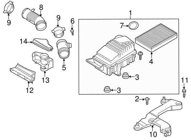 Air Cleaner Assembly Grommet 036-129-689-B