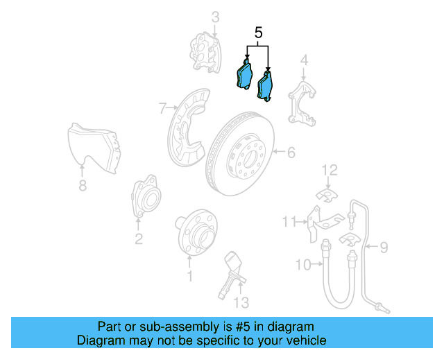 Brake Lining 4E0-698-151-Q - View 6