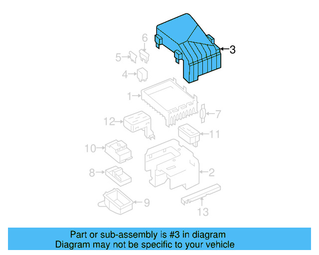 Fuse Box Cover 1K0-937-132-F - View 31