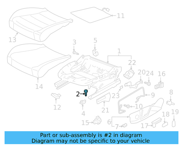 Seat Frame Mount Bolt N-912-052-01