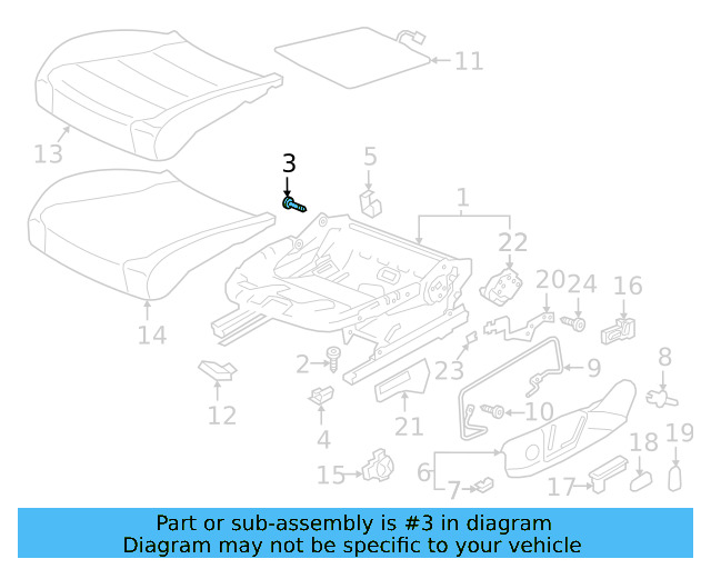 Seat Back Frame Screw WHT-002-796 - View 32