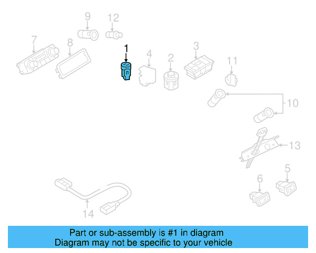 Start Button 7P1-905-217-B-3Q7