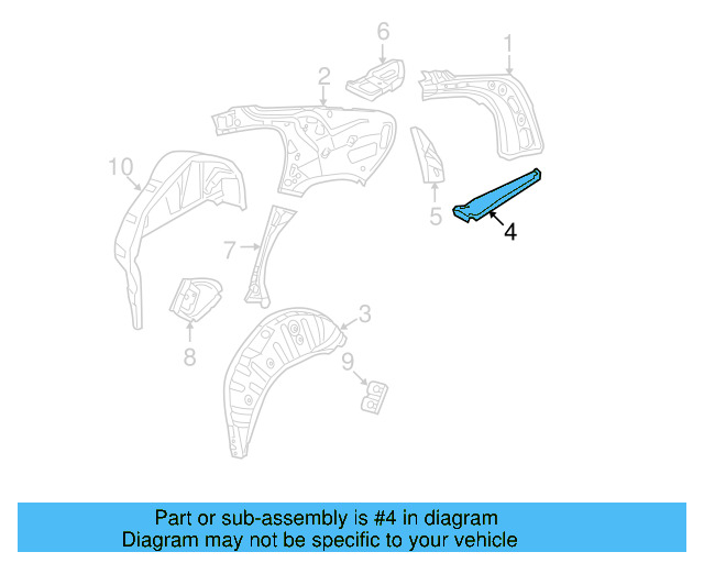 Filler Plate 3C0-809-415 - View 5