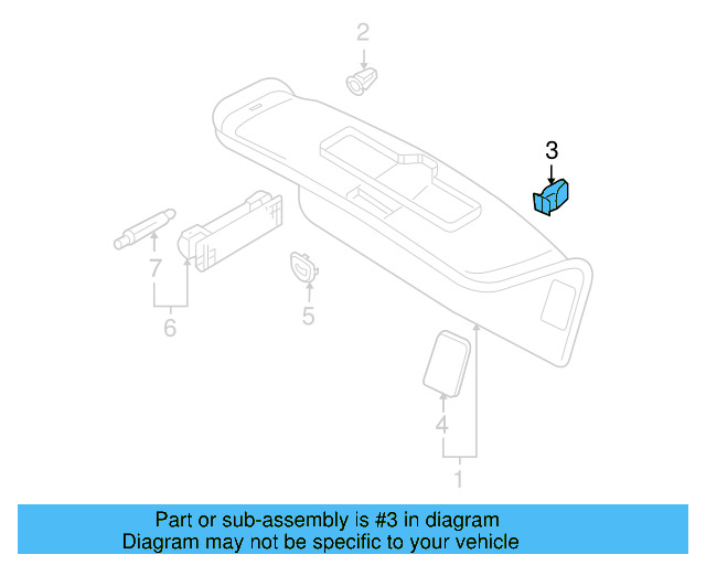 Windshield Pillar Trim Clip 4A0-867-276 - View 57